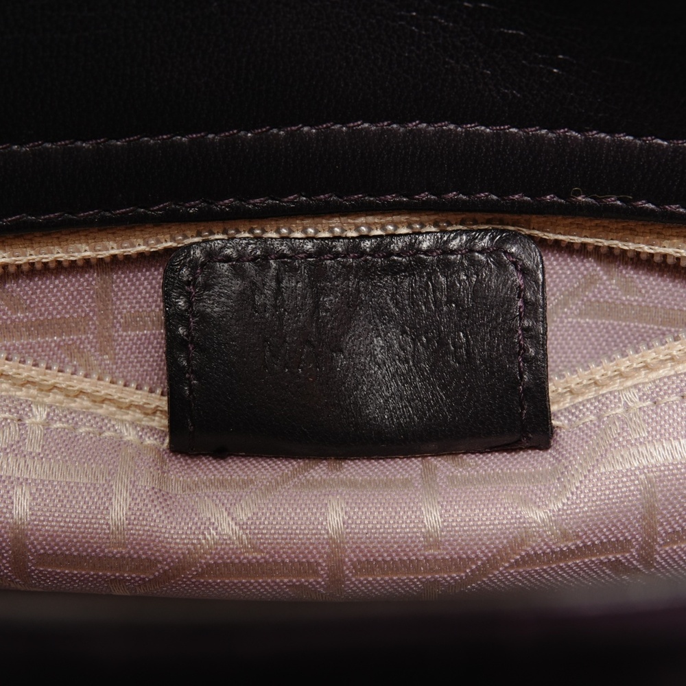 Christian Dior Lady 2-way handbag with gold hardware, purple. - Picture 10 of 14